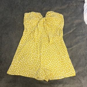 Yellow/Green Tie Front Judith March Romper